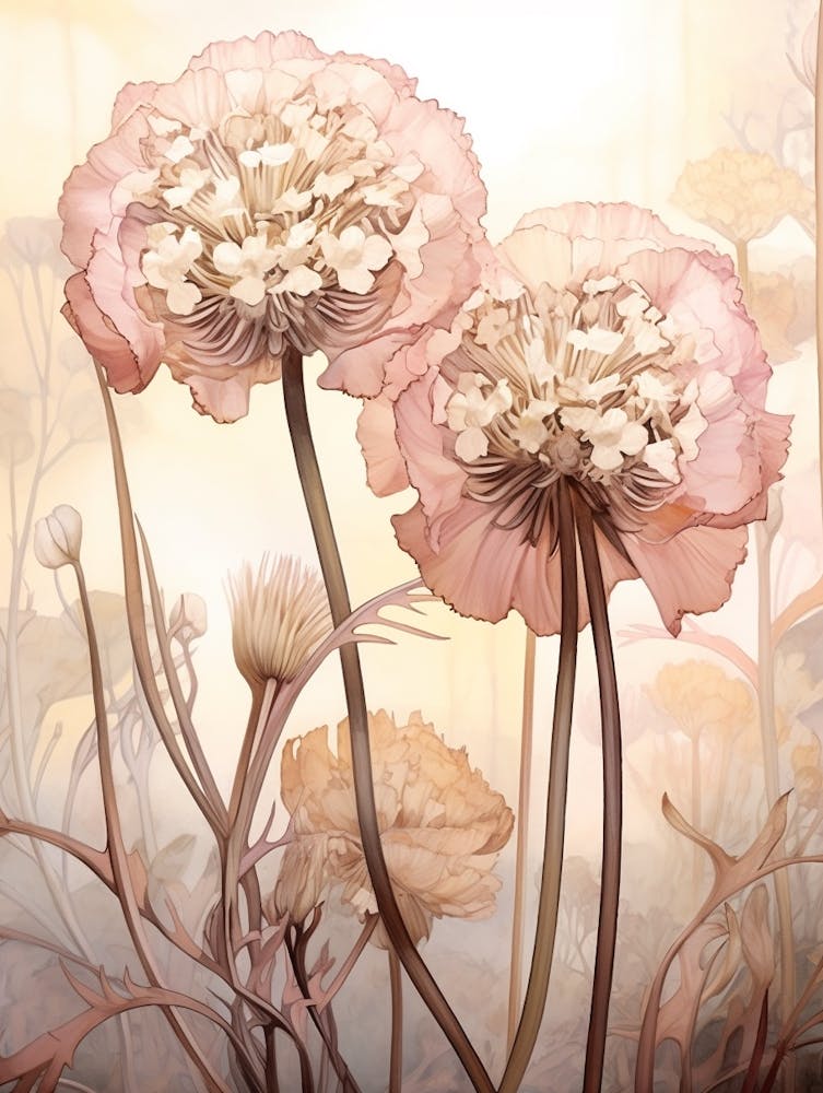 Floral Illustration Queen Annes Lace 1