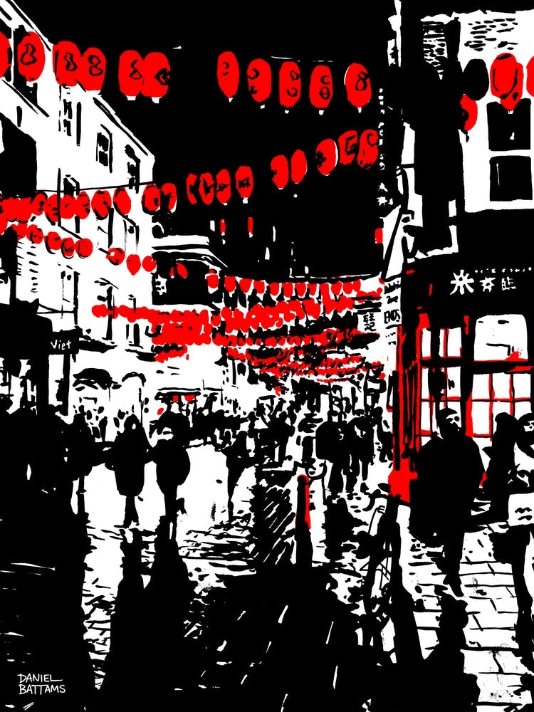 London Chinatown At Night