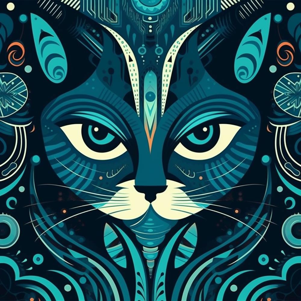 Psychedelic Cat