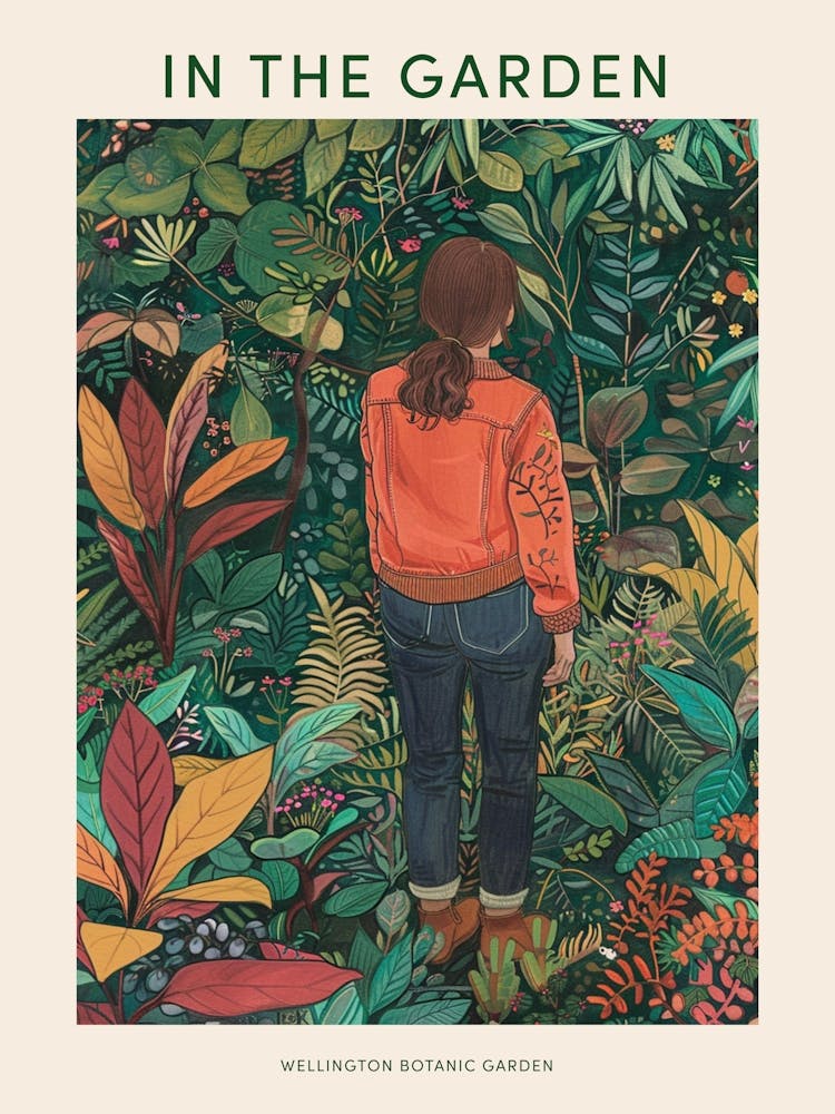 In The Garden Poster Wellington Botanic Garden New Zealand 1