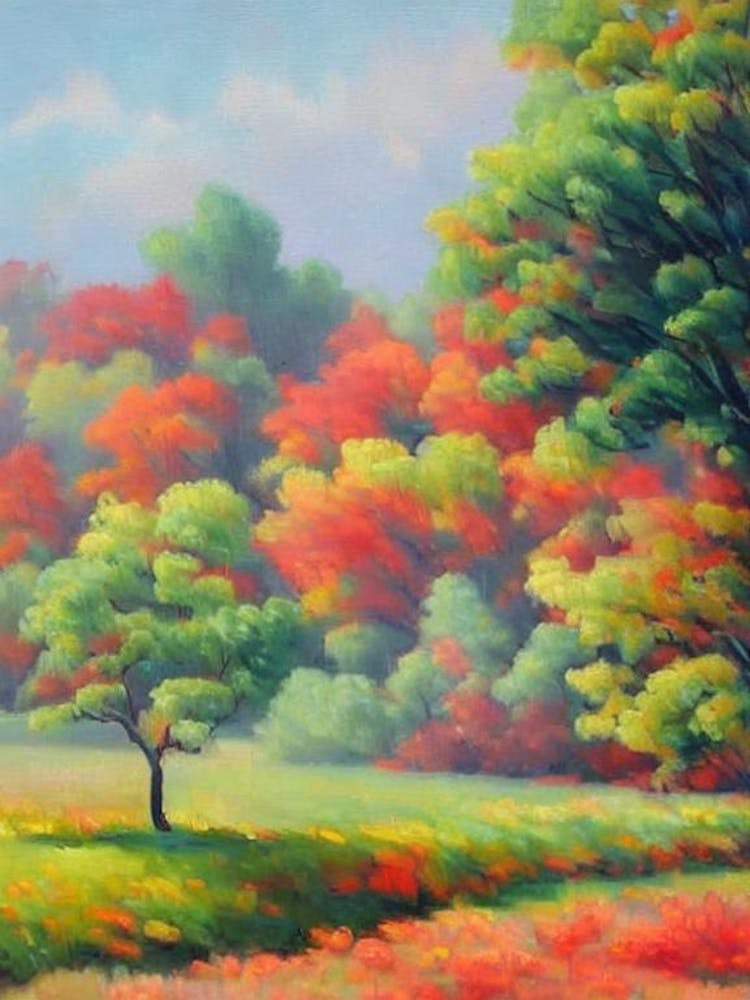 Chinese Pistache Tree Watercolour