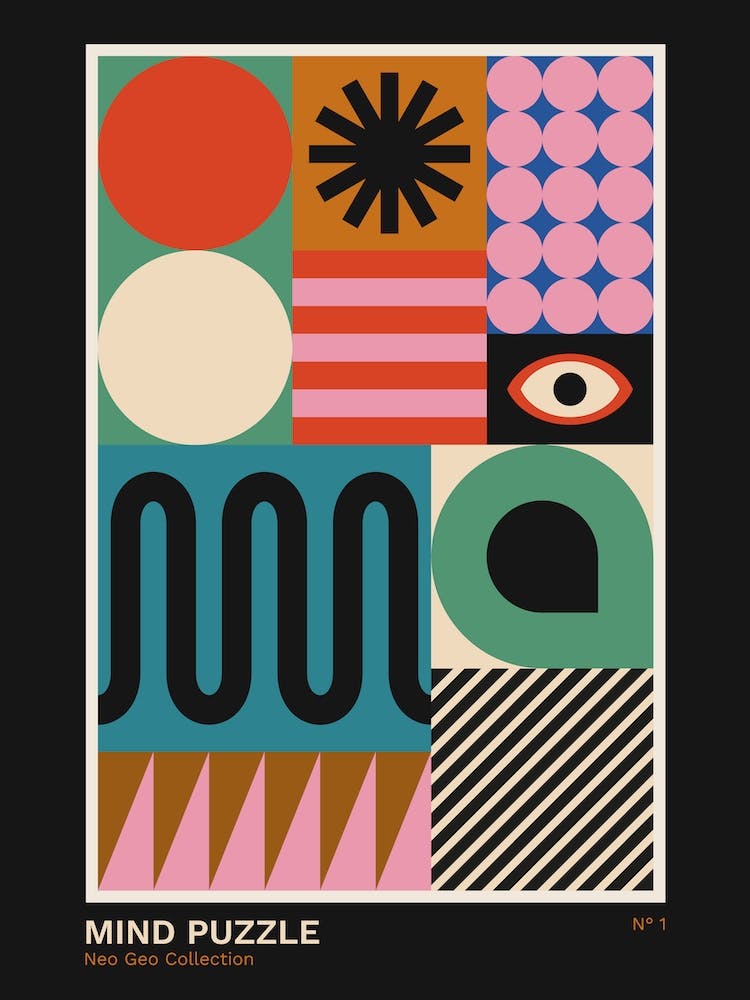 Abstract Geometric Bauhaus Inspired 1