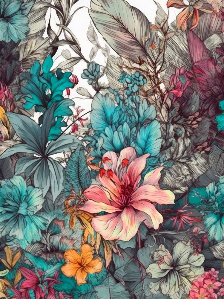 Flowers nature botanical art 8