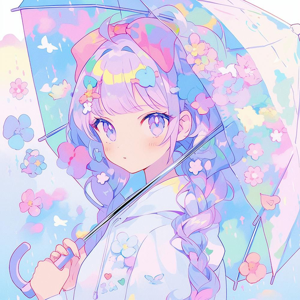 Anime Girl With Umbrella