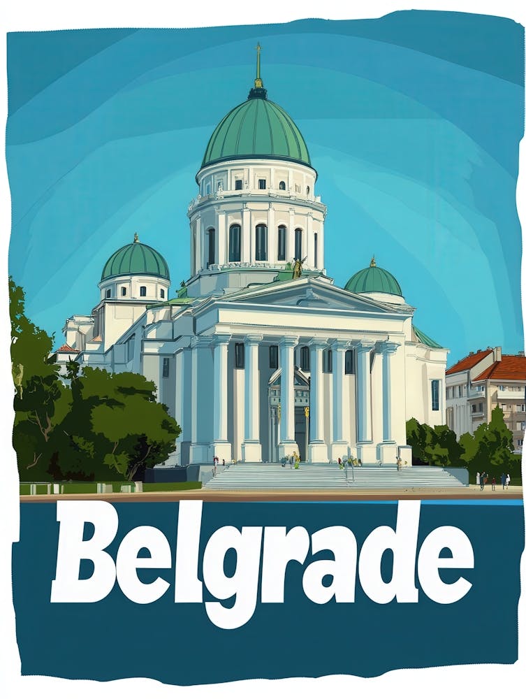 Aihrgdesign A 1970s Inspired Travel Poster For Belgrade 3