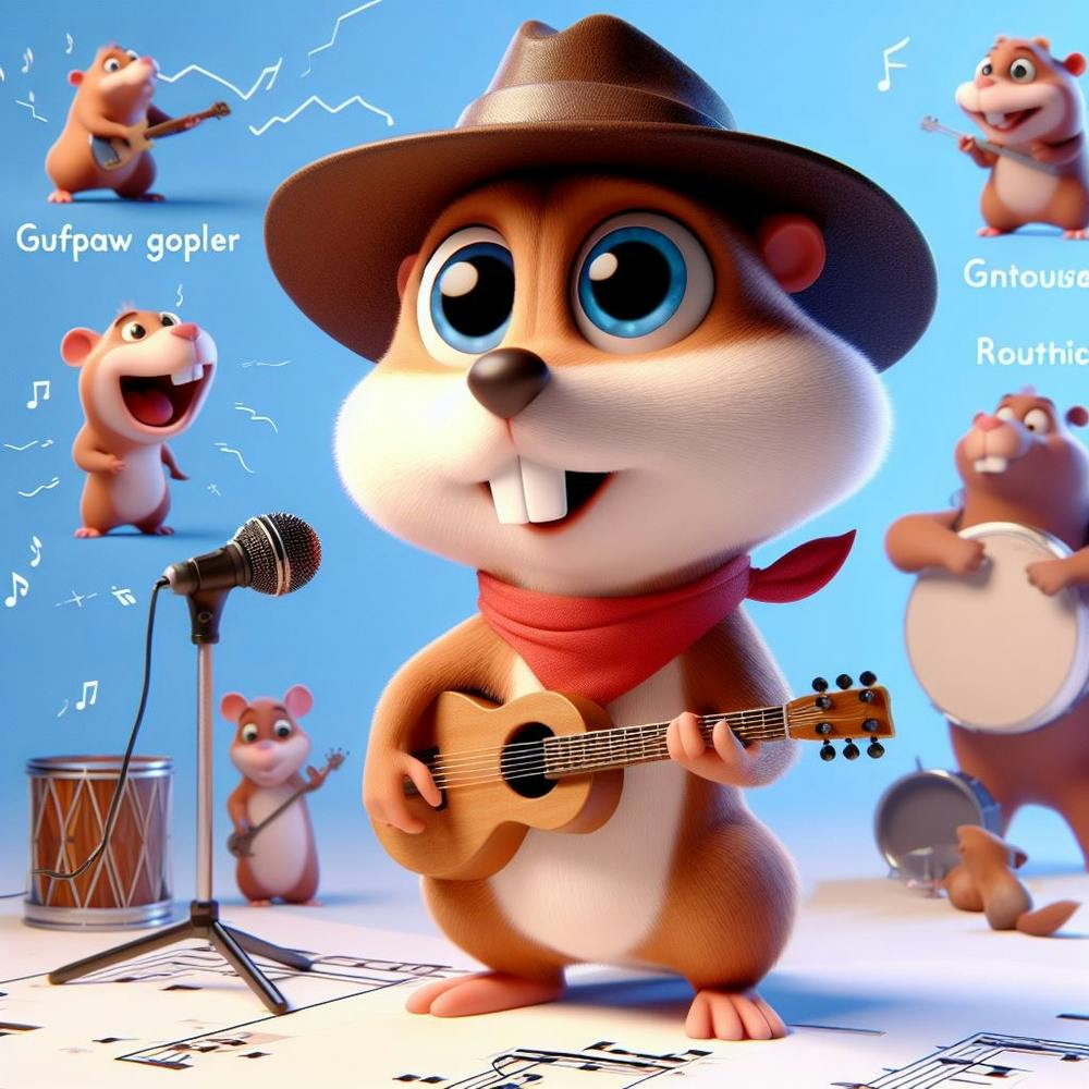Squirrel With A Guitar