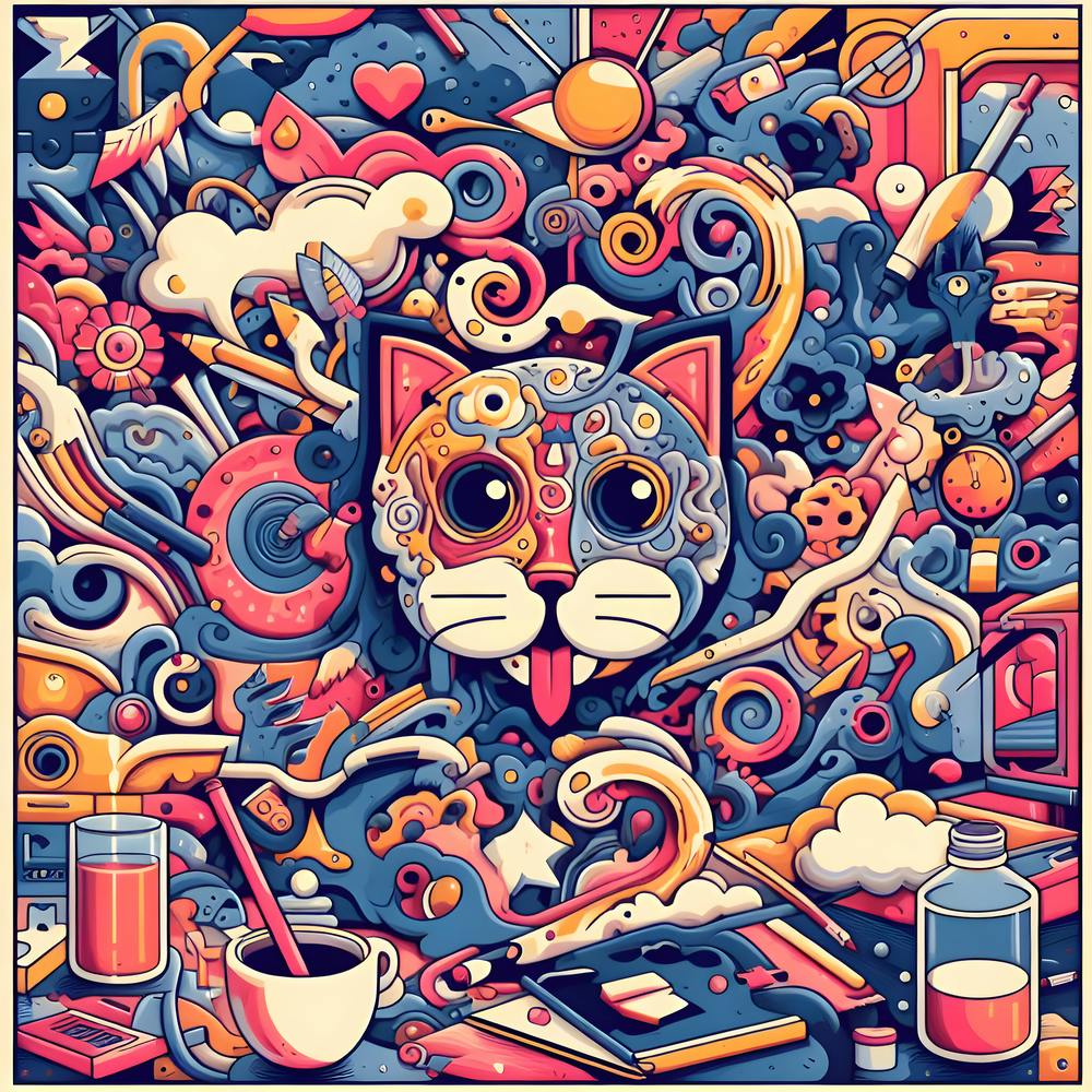Psychedelic Cat