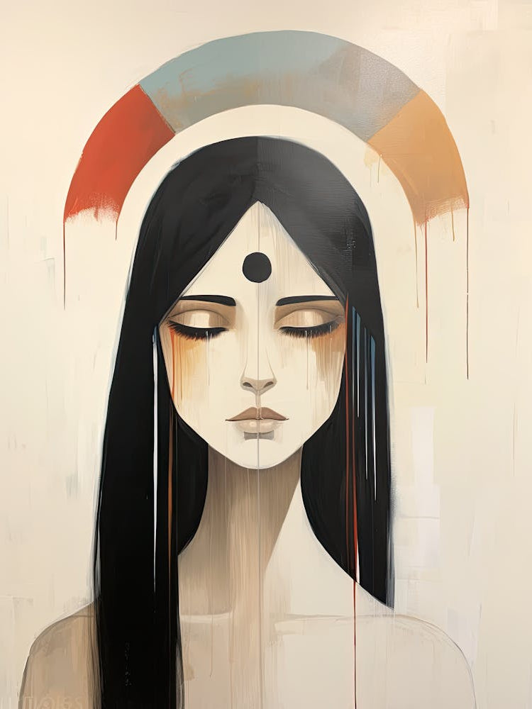 Sacred Guardian, Boho Art Style