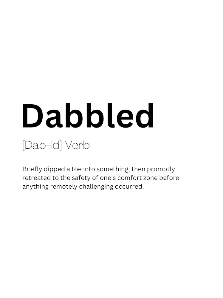 Dabbled Definition Meaning
