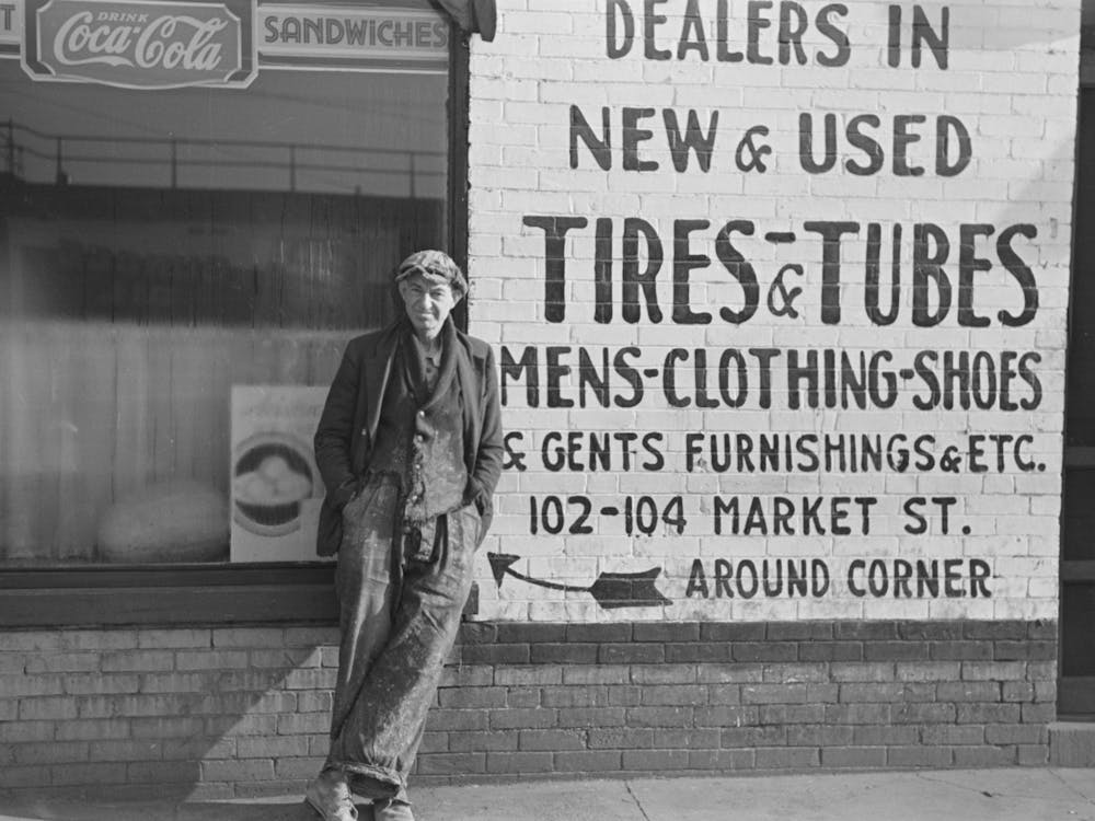 Untitled Photo, Possibly Related To Sidewalk Scene Near 1st And Market Street, Wilmington, Delaware By Russe