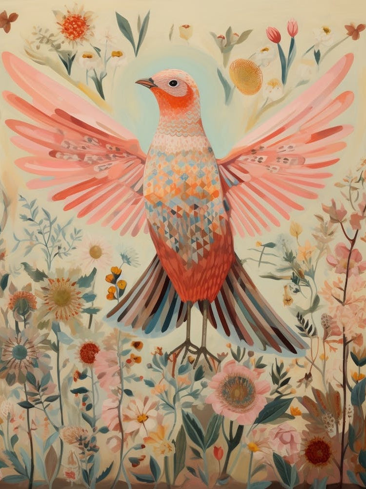 Cuckoo 4 Detailed Bird Painting