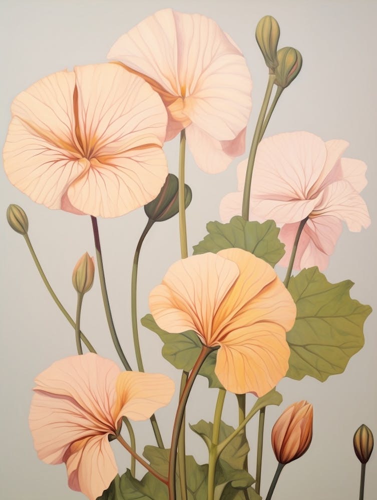Floral Illustration Nasturtium 4