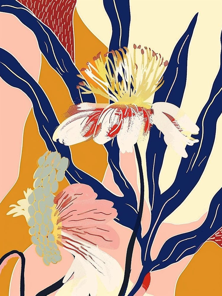 Colourful Flower Illustration Gerbera Daisy 2