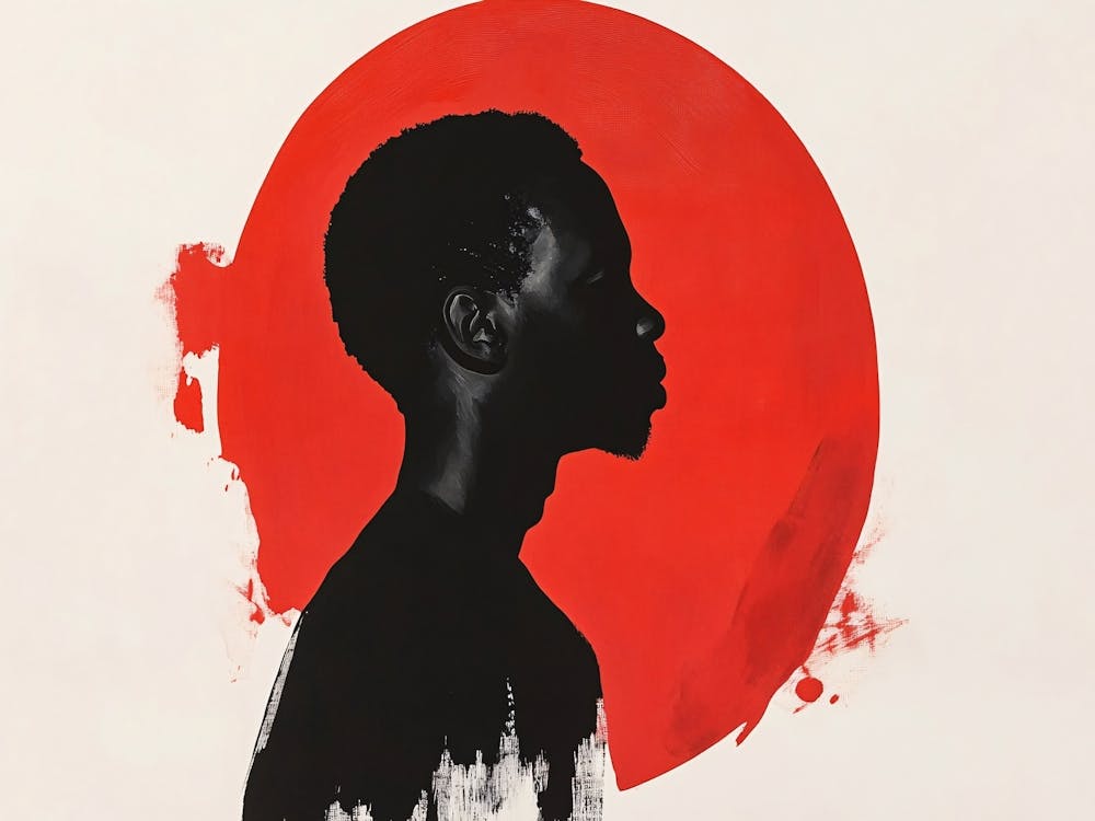 Silhouette Of A Black Man