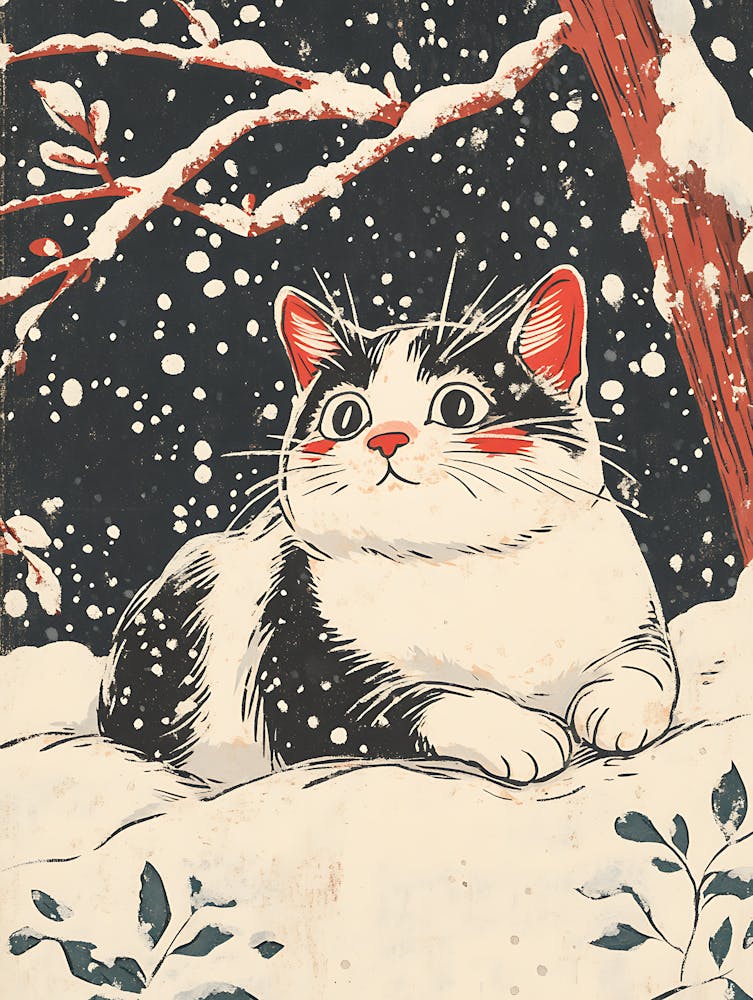 Cat In The Snow 17