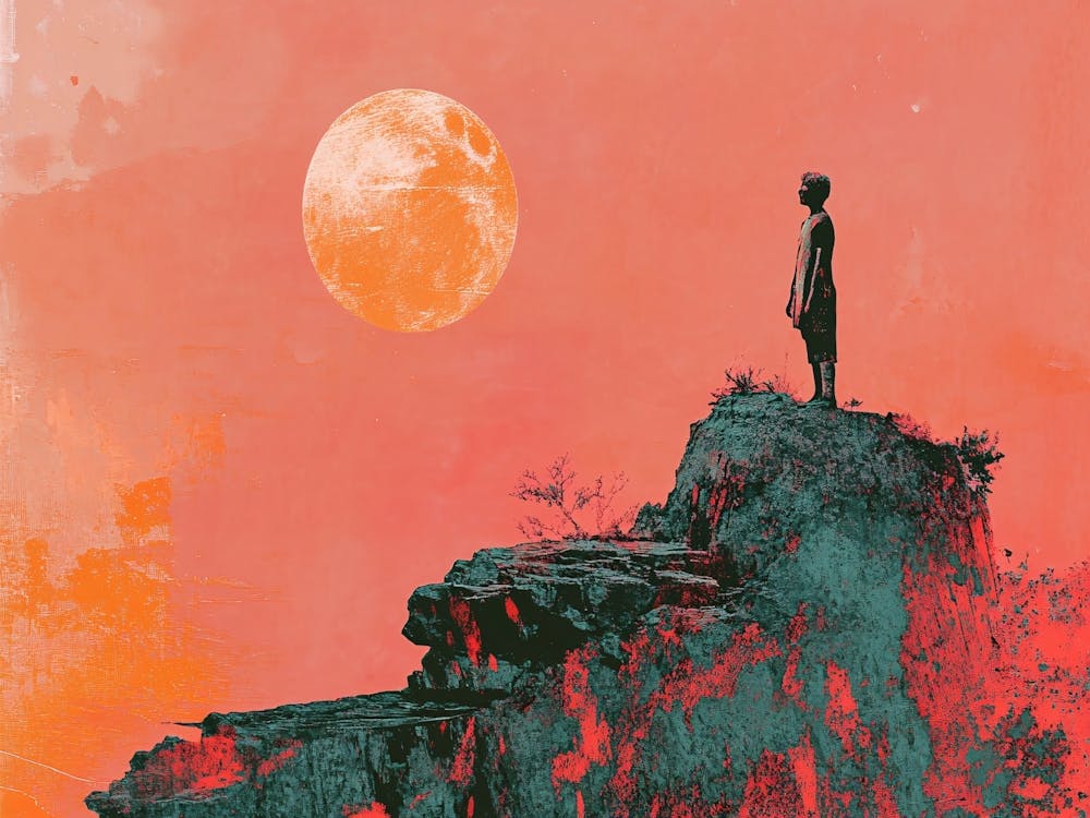 Man On Top Of The Mountain