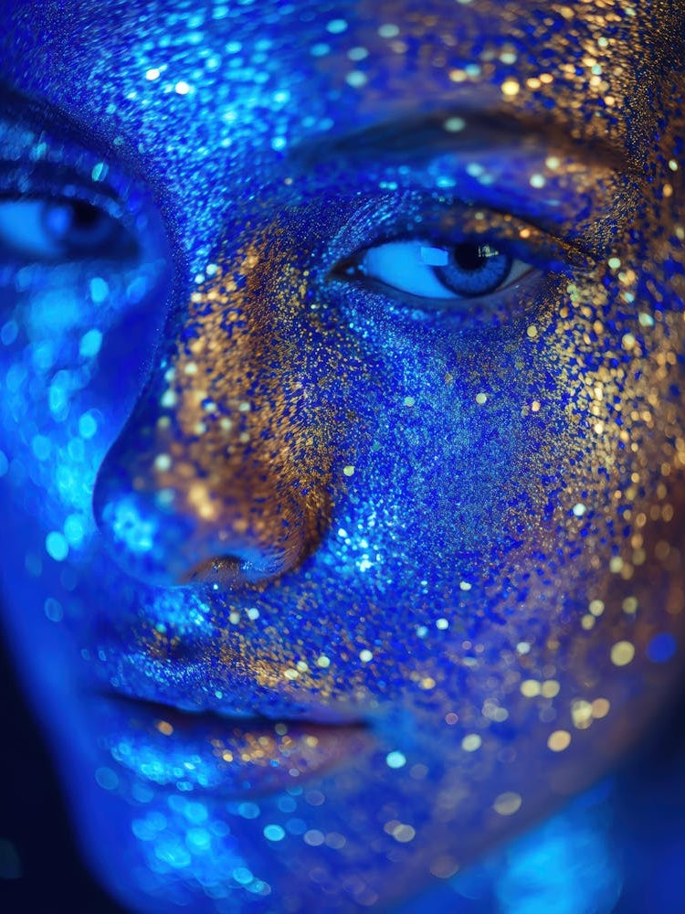 Young Woman With Glitter