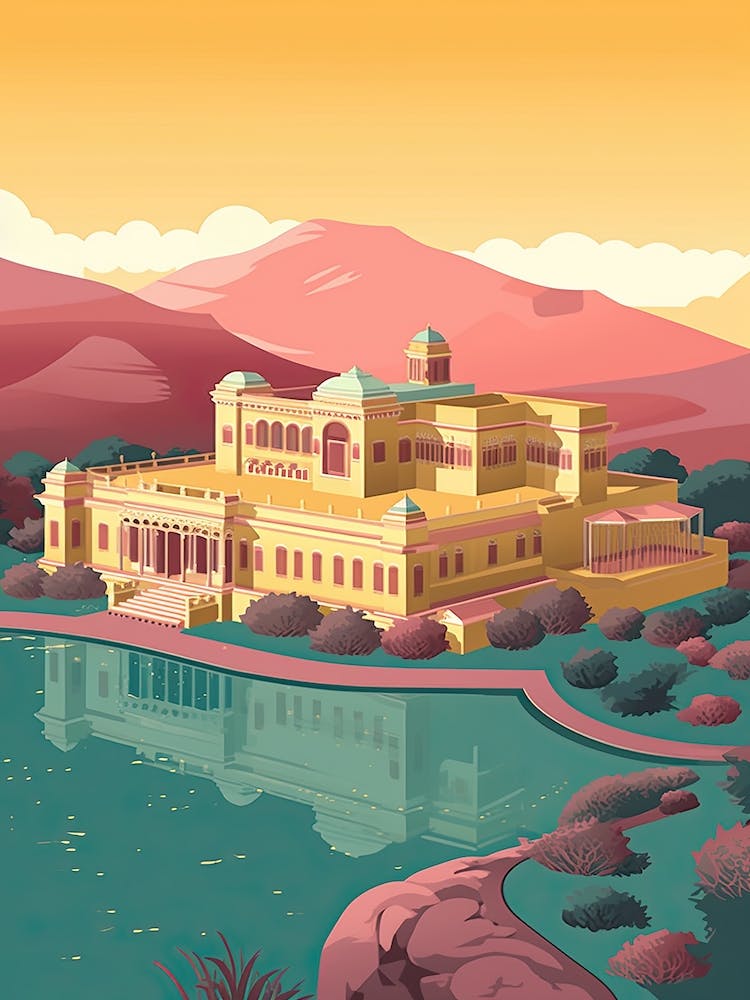 Jaipur India Travel Illustration 4