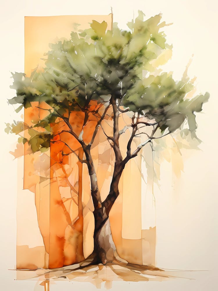 Watercolor Tree