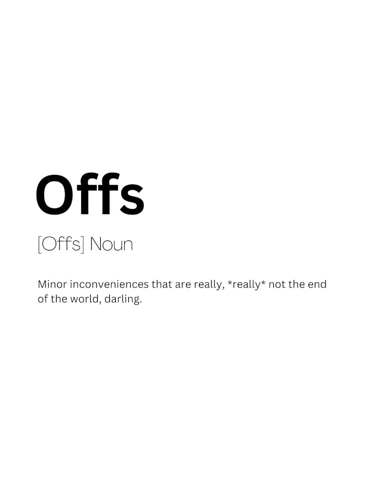 Offs Definition Meaning
