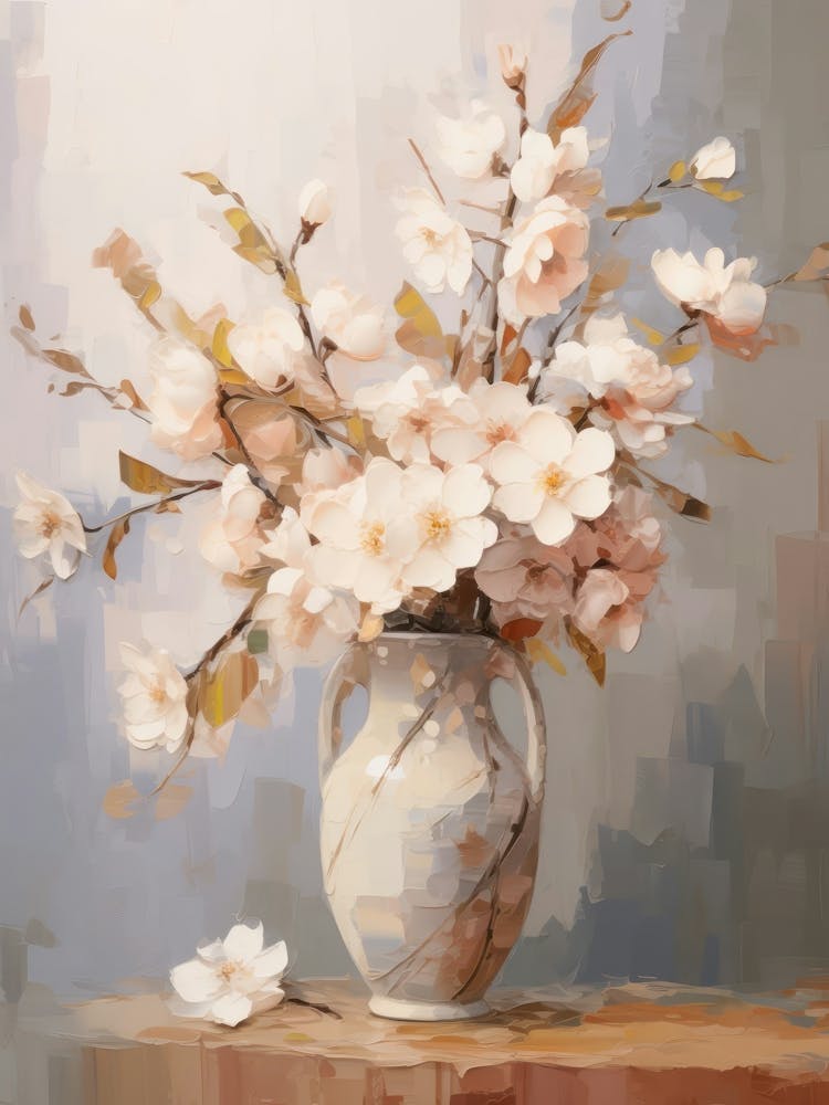 Lilac Flower Still Life Painting 4 Dreamy