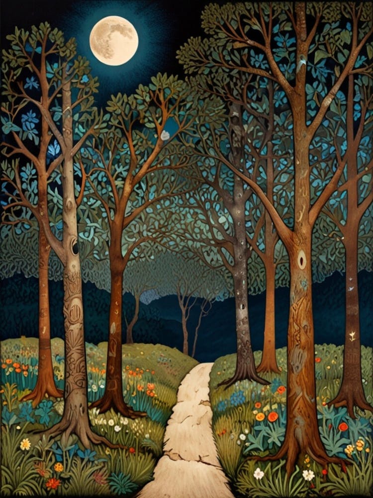 William Morris Moonlight Path 5