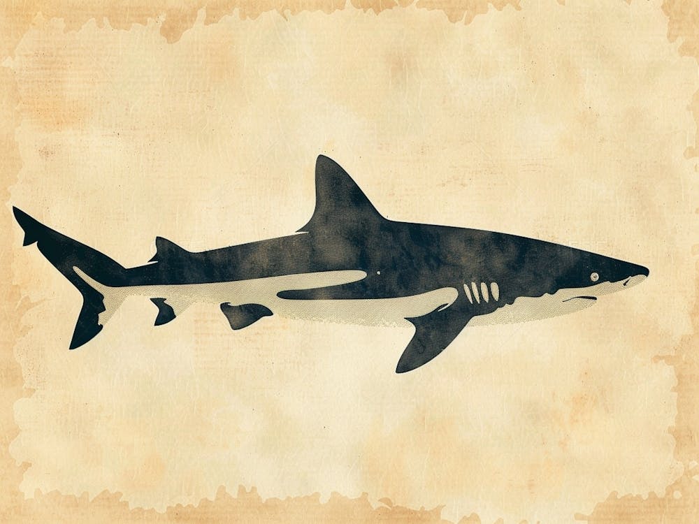 Whitetip Reef Shark Shark Shark Silhouette 6