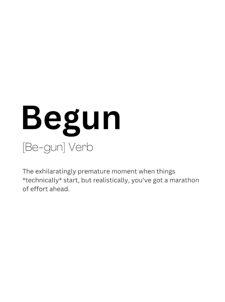Begun Definition Bedeutung