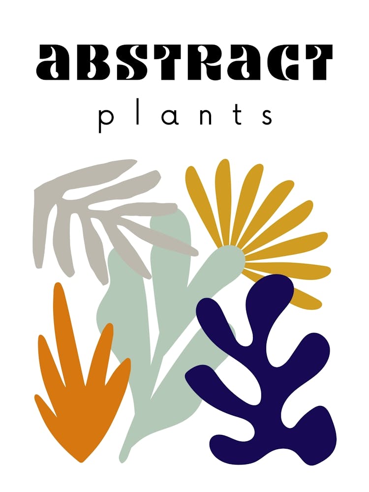 Abstract Plants Poster 2