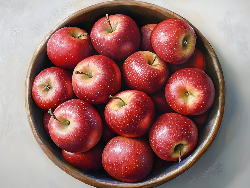 Still Life Apple Bowl 1