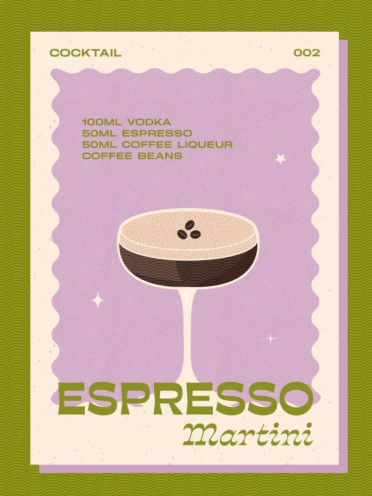 Espresso Martini Green & Purple