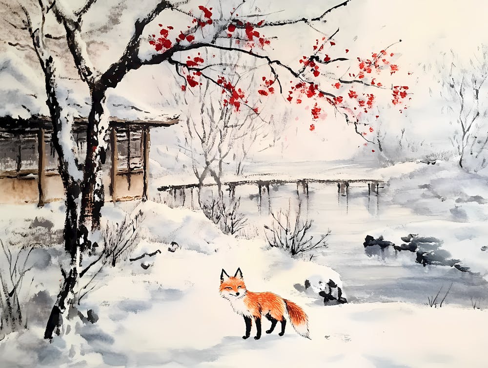 Fox In Snow