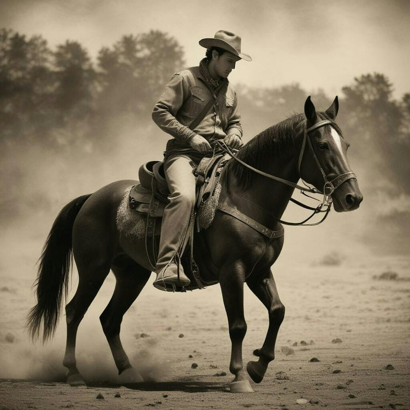 Cowboy On Horseback 2