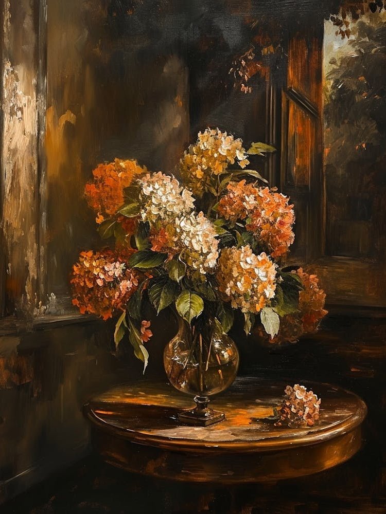Baroque Floral Still Life Hydrangea 2