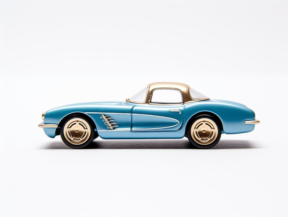 Toy Car 55 Corvette Blue