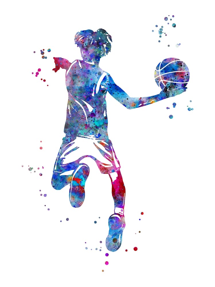 Basketball Player Boy with Ball 1