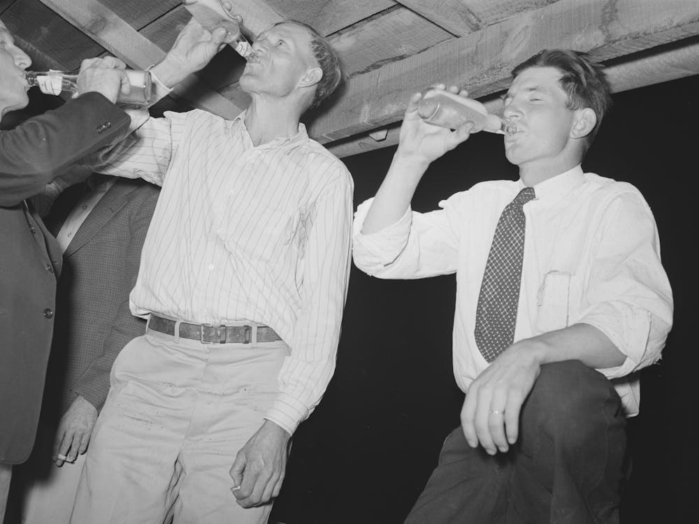 The Men Have A Bottle Of Beer At The Square Dance, Pie Town, New Mexico By Russell Lee