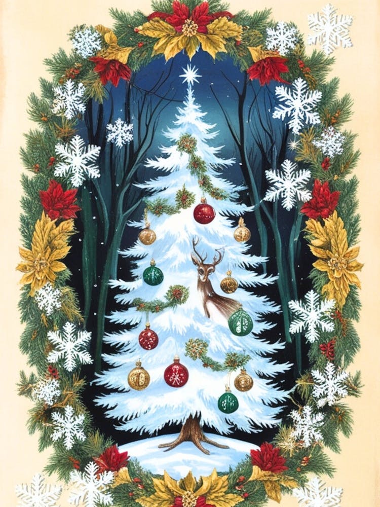 William Morris Christmas Tree 50