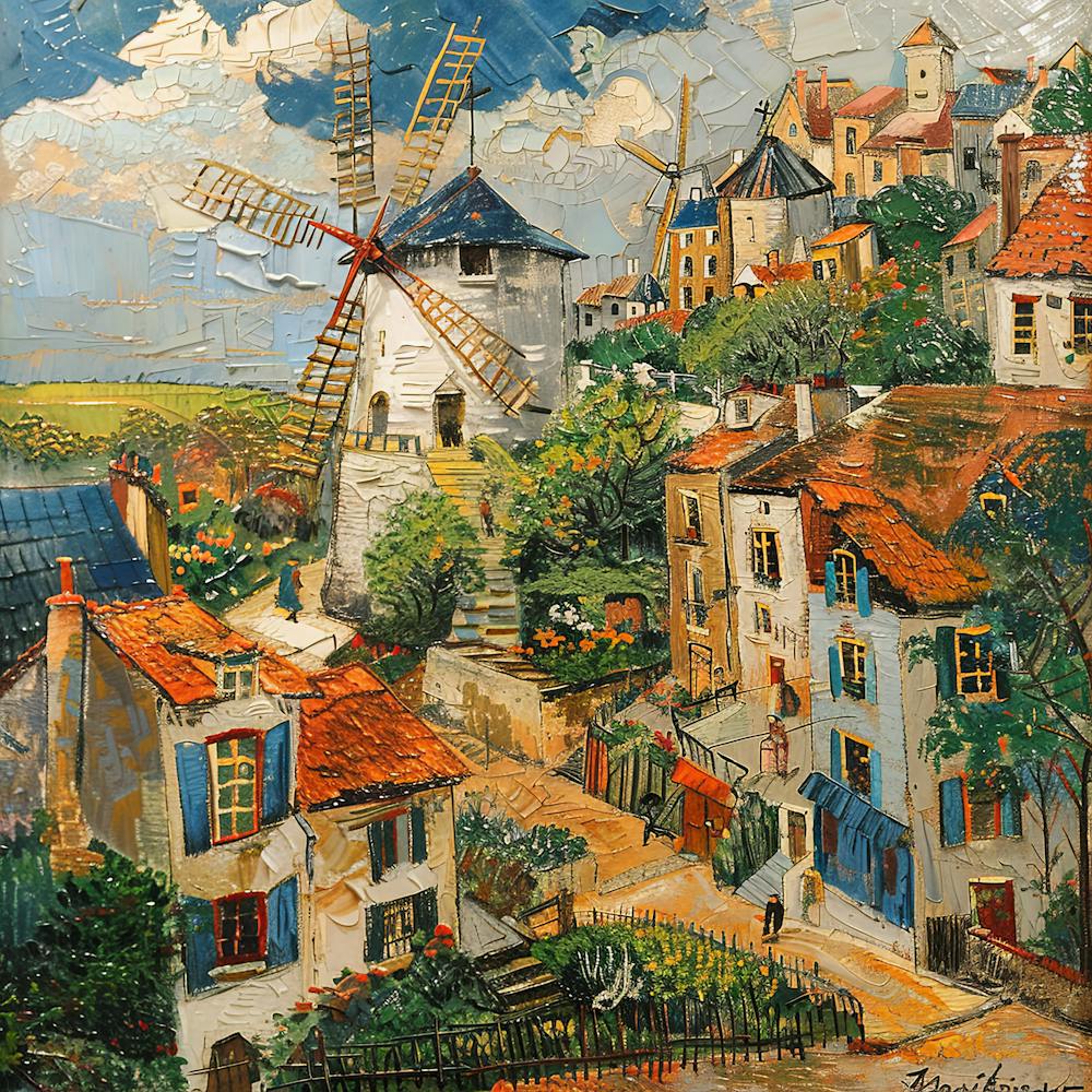 Van Gogh Style: Montmatre Series. 1