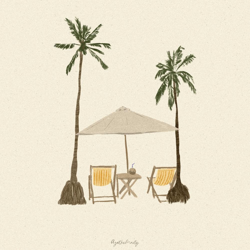 Under The Palms Square