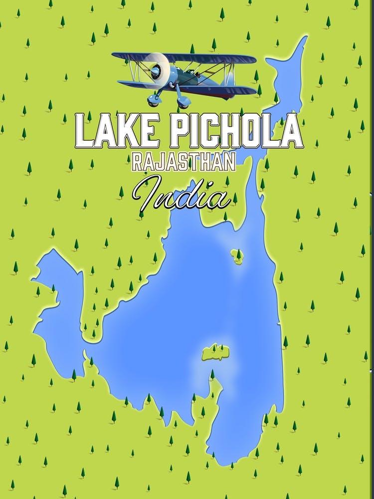 Lake Pichola India map