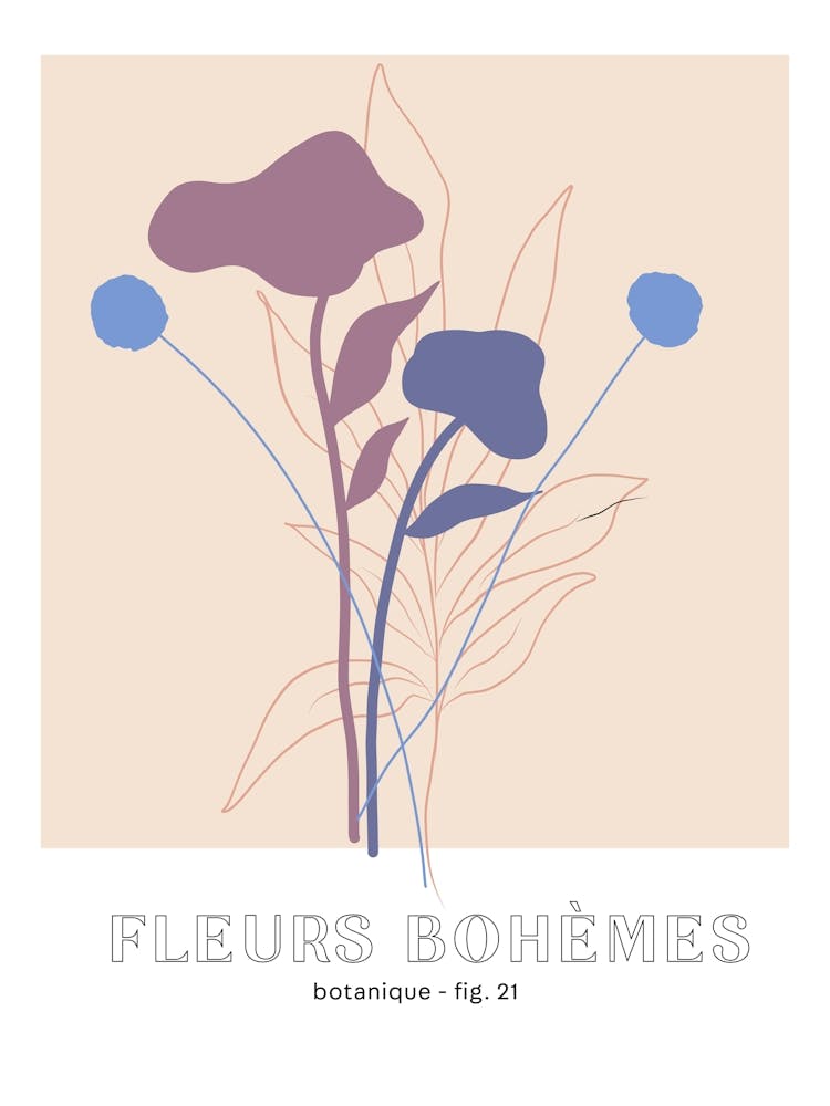 Fleur Bohemes Boho Flowers Botanique Bouquet