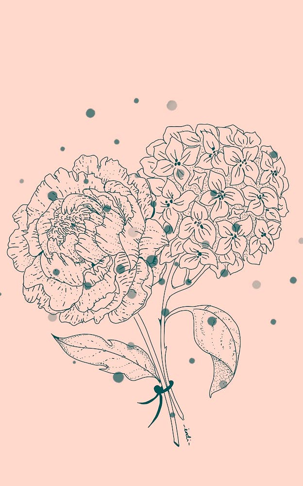 Rosa Blumen