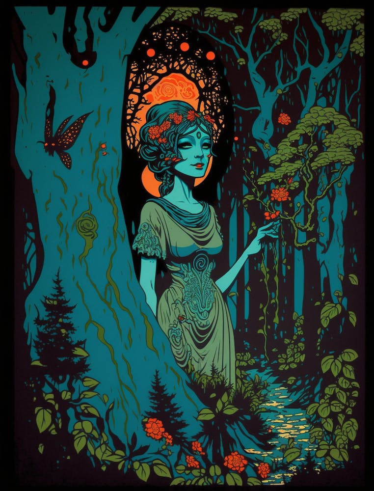 Woman In The Woods 13