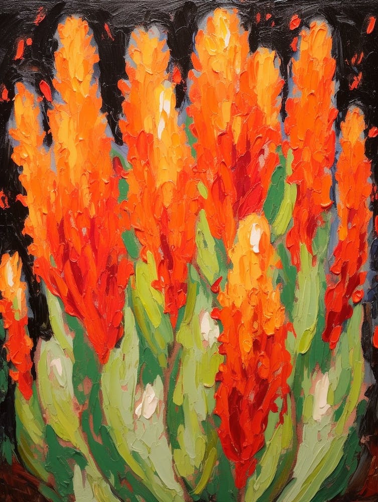 Cactus Painting Woolly Torch Cactus 2