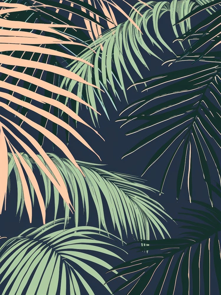 Tropical Palm Leaves 2