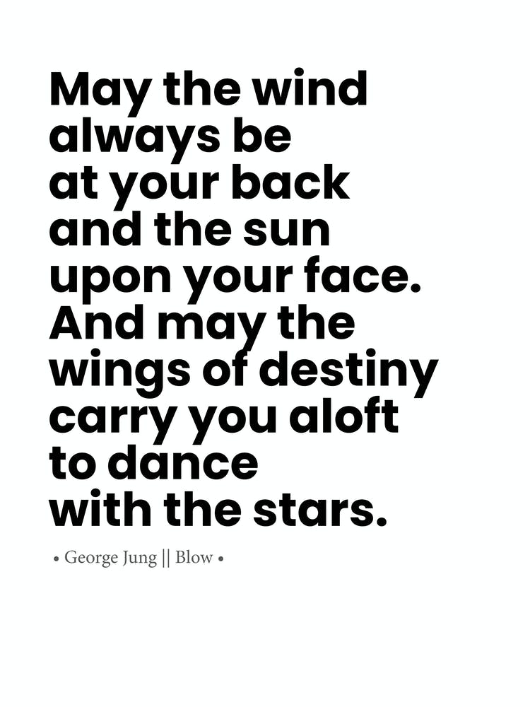 Inspirational Quote Poster – Destiny, Stars and Sun Typography Print