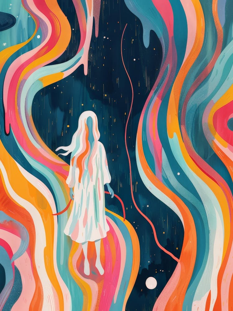 Girl In A Rainbow