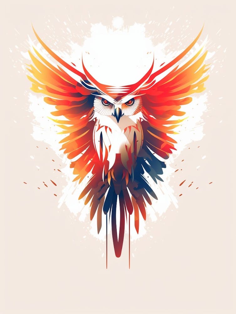 Owl Minimalist Abstract 1