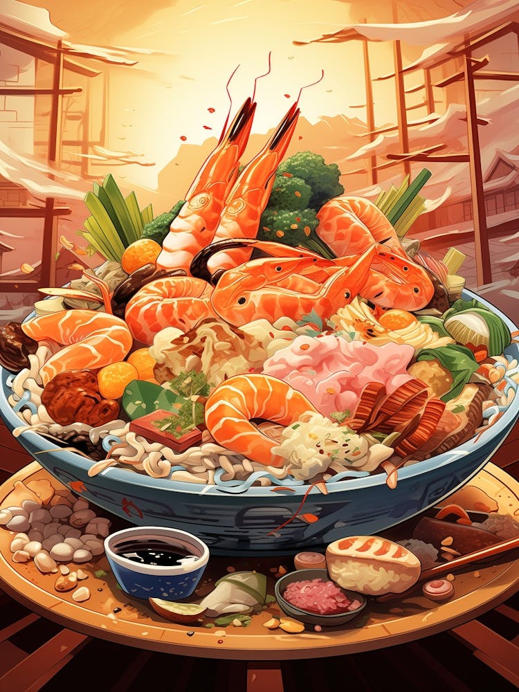 Asian Food In A Bowl